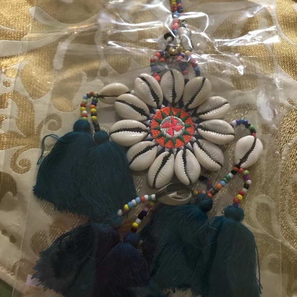 Panacea colorful shell tassel necklace - Picture 8 of 8